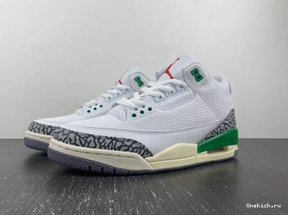 One Kick CK9246- Lucky Retro 3 Green 3829 Fashionable Jordan 1013